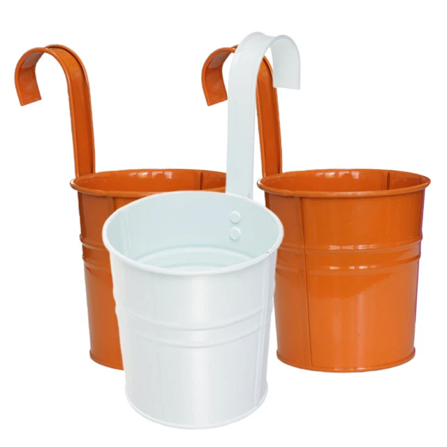 Blumentopf aus Eisen Balkon Pflanzer Eimer Garten Anlage Pflanzer Korb Wand