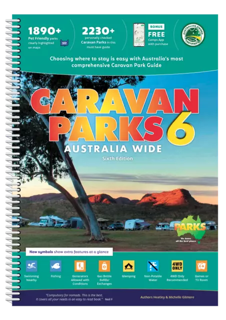 Caravan Parks Australia Wide 6 New 2022 incl Hema Road Maps