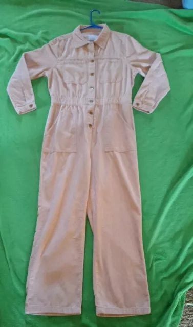 Celebrity Pink Jumpsuit Romper One Piece Long Sleeve Corduroy Size XL--NWT
