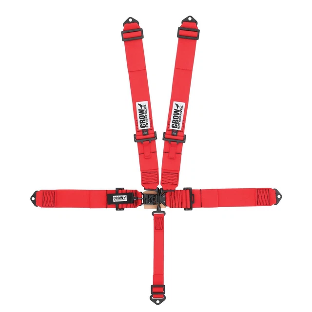 Crow 11005B 5-Way Latch Racing Harness, Purple