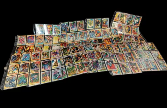 1991 Impel Marvel Comics Super Heroes 162 Complete Trading Card Set + Holo