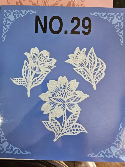 No. 29 Number Embroidery card Brother Bernina Babylock Lace Design