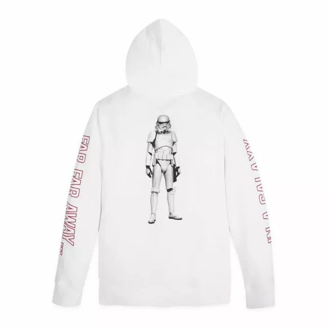 sweat homme a capuche avec motif monochrome - star wars blanc sweats homme