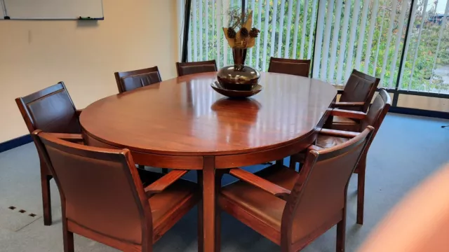 Mahogany table and chairs for 2025 sale