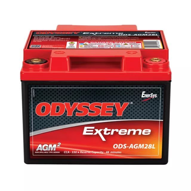 Odyssey Extreme Power & Motorsports (ODS) 12V AGM Battery, ODS-AGM28L (PC925L)