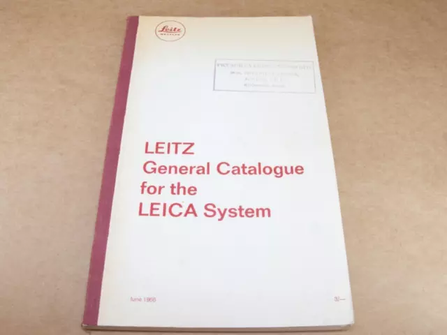 Leitz Leica 1966 General Catalogue