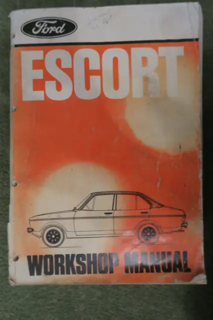 Manuale officina Ford Escort MK2 incl. RS 2000 & Messico manuale supplementare