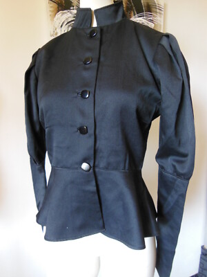 PUR VINTAGE veste ancienne noir forme sympa originale tailleur taille 36  B1