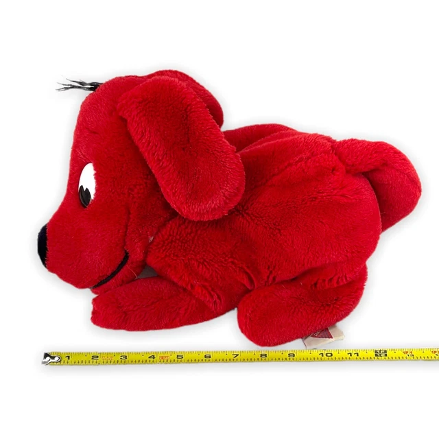 VINTAGE 13”’CLIFFORD THE Big Red Dog Plush Hand Puppet Stuffed Animal