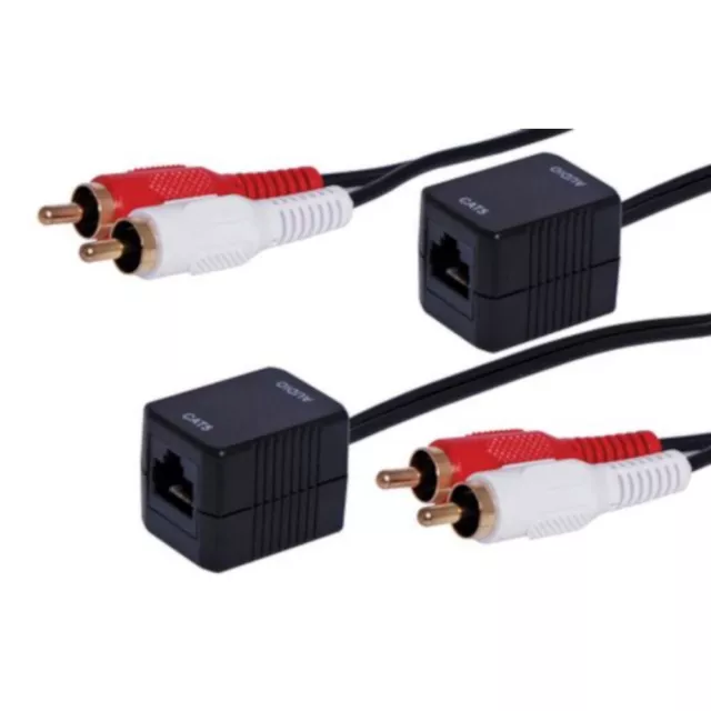 Redback Sterio Audio Extender Cat5 Economical UTP cable connecing audio source