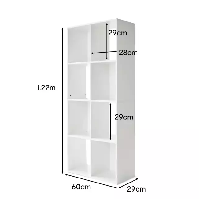 8 Cube Storage Shelf Display Cabinet Cupboard Bookshelf Unit Toy Book Organizer