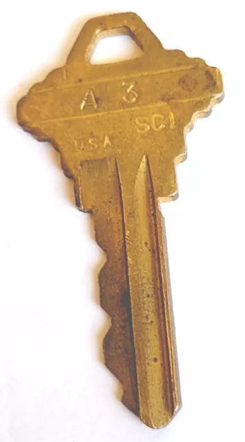 Vintage Key In Style of Schlage Marked "A3 SC1 30305" Appx 2-1/16" Locks Doors