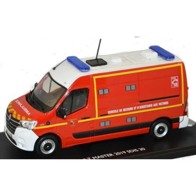 Modèle Réduit Norev 3 Inches - Renault Master Pompiers De La Drôme - Neuf Sous Blister