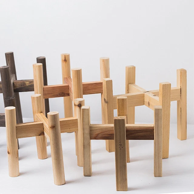Stand en bois Century stand en bois rack en bois jardin extérieur pots 8