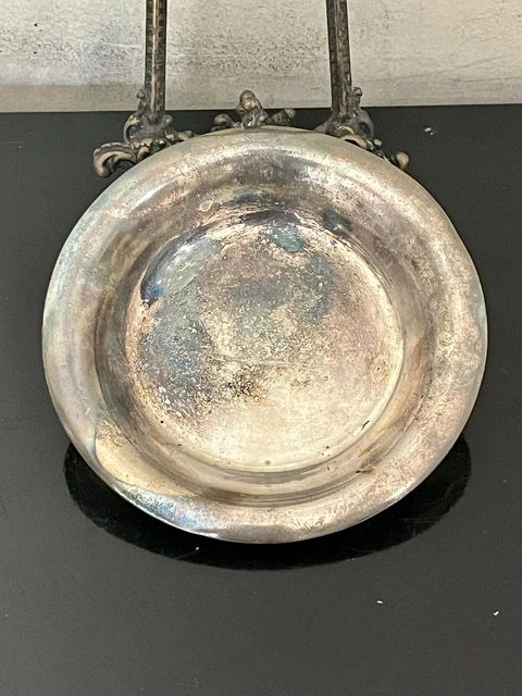 Antique 1923 Los Angeles Biltmore Hotel Silver Plate Small Tray Dish