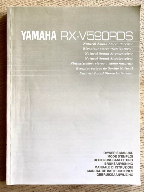 Yamaha Rx-590Rds Owners Manual