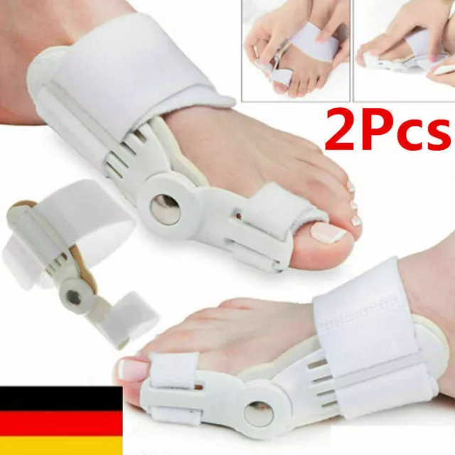 2X Zehenspreizer Hallux Valgus Korrektur - Bunion-Socke - Silikon Gel - Bandage