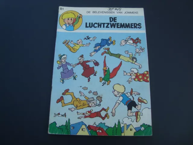 Jommeke Strip / Comics Folge 81  " De Luchtzwemmers " Jef Nys schwarz/weiß