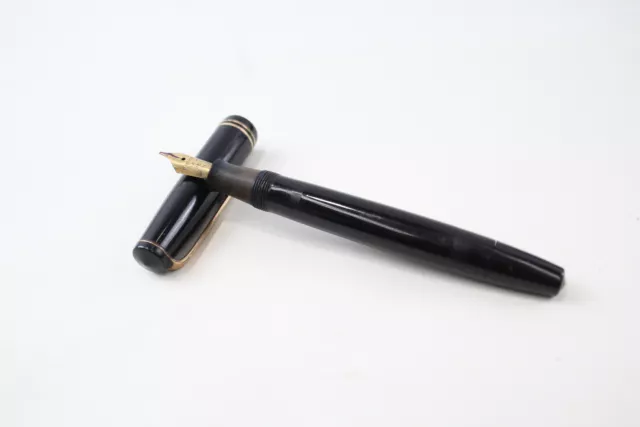 Parker Victory Vintage Fountain Pen Inc Black Casing 14ct Gold Nib