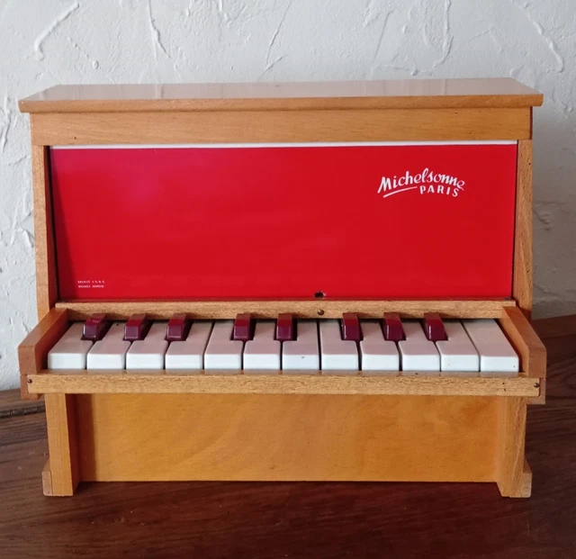 Toy piano jouet ancien Michelsonne Paris 25 keys - wooden hammers