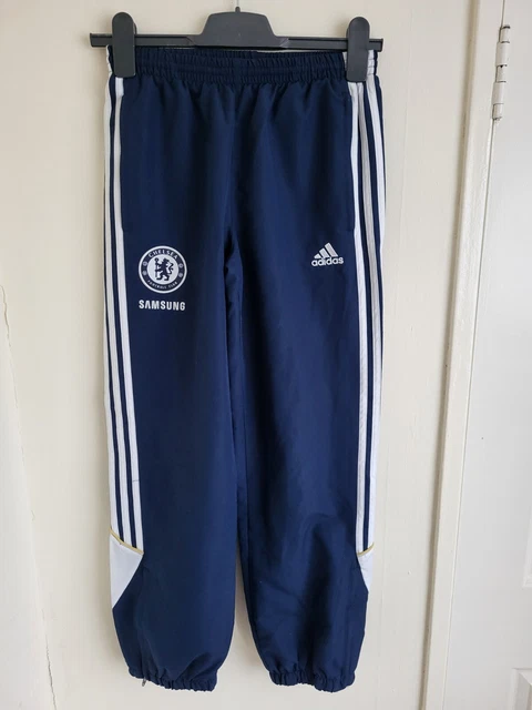 CHELSEA Samsung Adidas Juniors tuta inferiore 11-12 anni logo ricamato