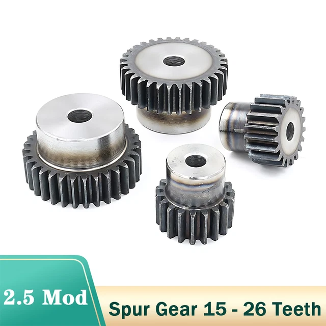 2.5 Mod Zahnrad Stirnrad 15 - 26 Zähne With Schritt C45 Ritzel Zahnrad aus Stahl