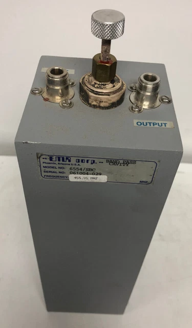 EMR 440-512 MHz bandpass cavity resonat 6554/SBC
