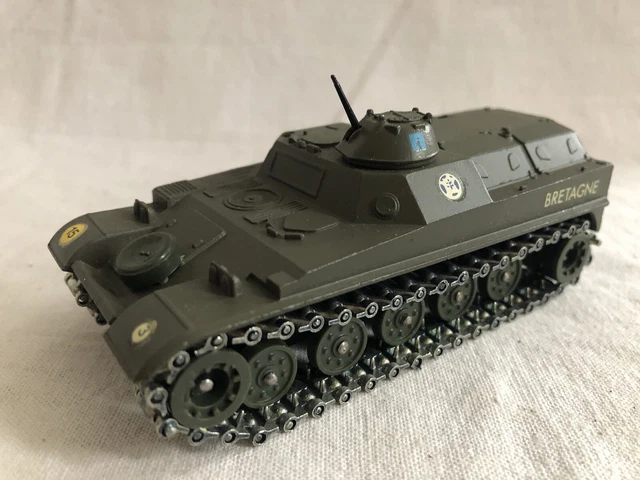 Char AMX13 Anti-aérien Solido 1/50 - Armée Française 1970 - Miniature Métal BE