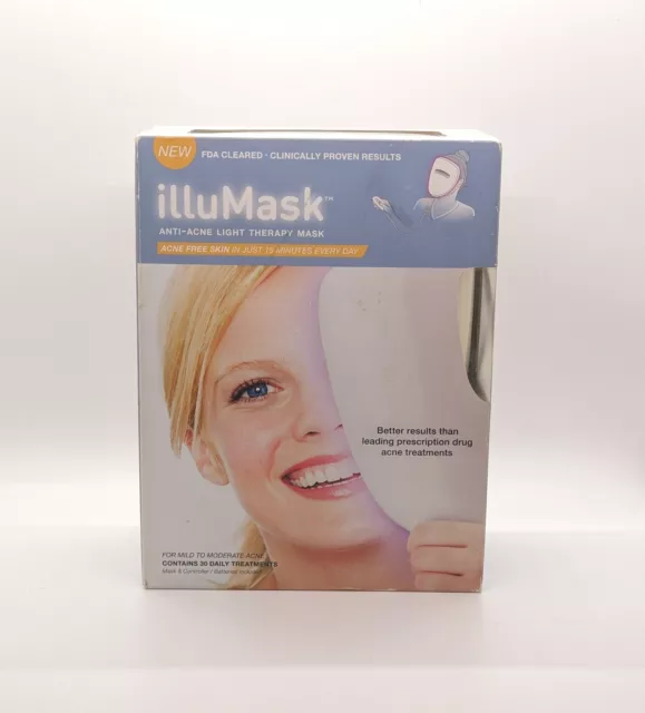 Illumask Anti-Acne Light Therapy Mask Clearer Smoother Skin Less Redness Sealed