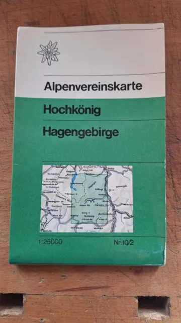 Hochkönig, Hagengebirge Nr10/2 Alpenvereinskarte antik, 1:25000, gebraucht, gut