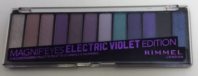 Rimmel London Magnif'Eyes, 008- Electric Violet Edition Palette, 0.499 OZ