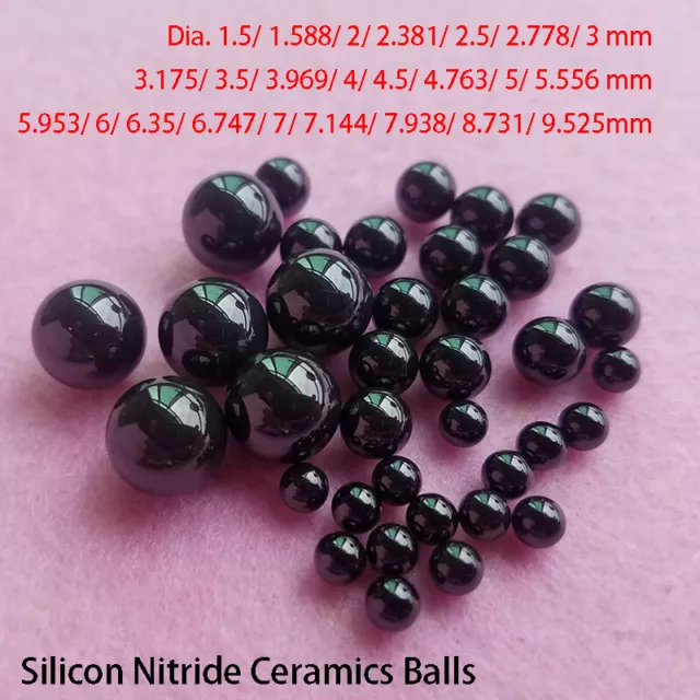 Ceramic Bearing Balls Silicon Nitride Ceramics G5 High Precision Dia 1.5~9.525mm