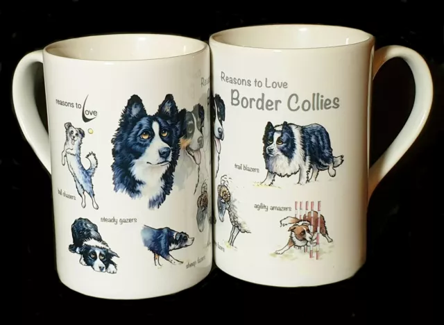 Border Collie Mug Porcelain, Ideal Gift from Reasons to Love Range