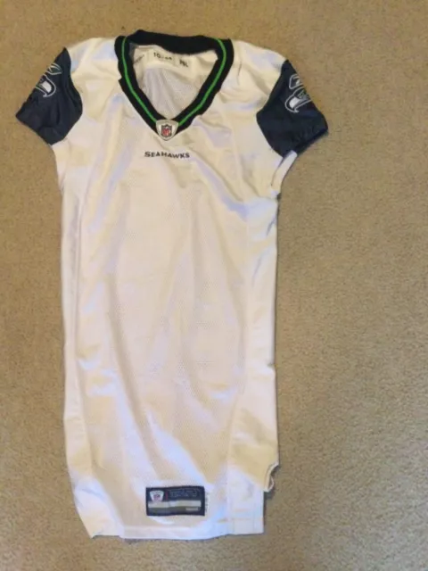 Seattle Seahawks 2010 Game  jersey Road White size 44 Aweome!!! PBL size