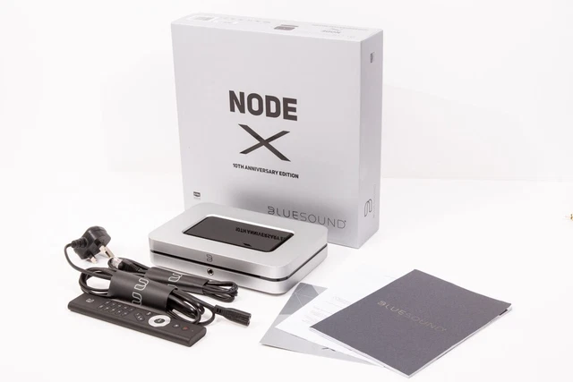 BLUESOUND NODE X streamer, 10th anniversary edition, remote, original ...