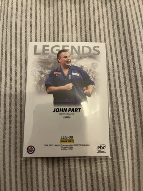 PANINI PDC WORLD Championship 2025 John Part Legend /50 £31.92 PicClick UK