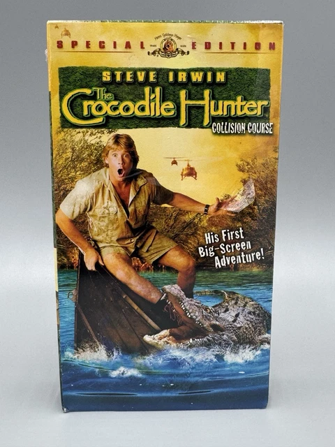 STEVE IRWIN THE Crocodile Hunter Collision Course VHS Special Edition ...