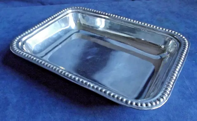 SUPERB 11" ~ SILVER Plated ~ BREAD / Snack / Fruit BASKET ~ c1920