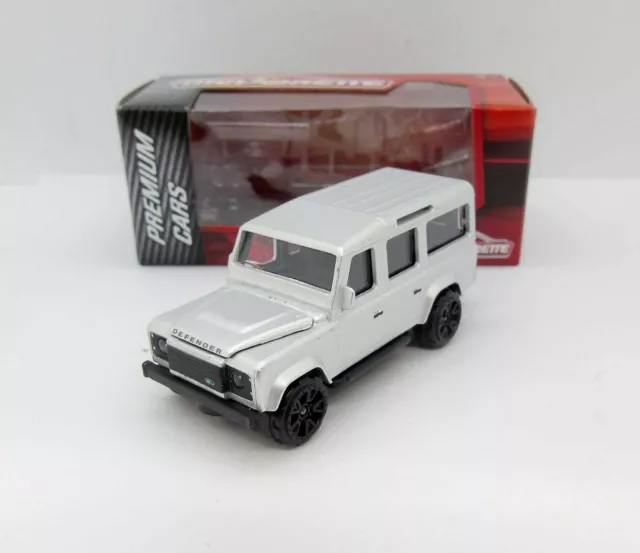 MAJORETTE PREMIUM Cars Land Rover Defender 110 Gris Metal 1 65