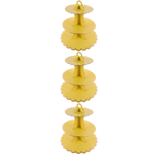3 set supporto per torte in cartone 3 pneumatici supporto per dessert supporto per cupcake