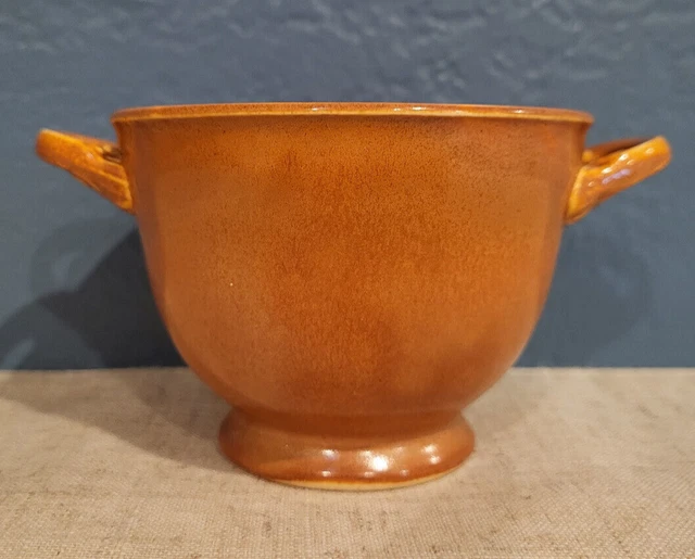 Homer Laughlin Wells Art Glaze Sugar Bowl Rust