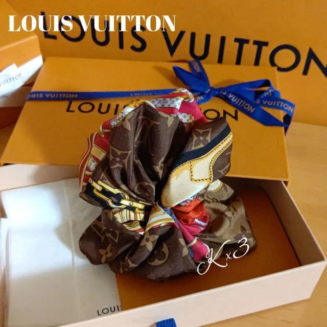 Louis Vuitton Hair Clip Accessory Nanogram Blue Pink Used Japan Fedex