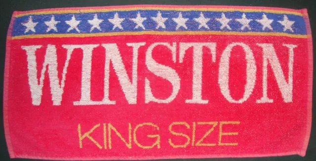 Winston King Size Cigarettes Vintage Bar Towel Beer Cloth