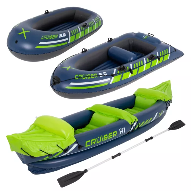 Bote hinchable de remo pesca buceo kayak barco inflable 2 ocupantes a escoger