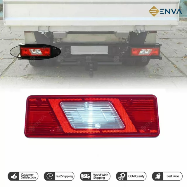 Ford Transit Mk8 2014 On Left Side Tipper Chassis Cab Rear Tail Light Lamp Lens