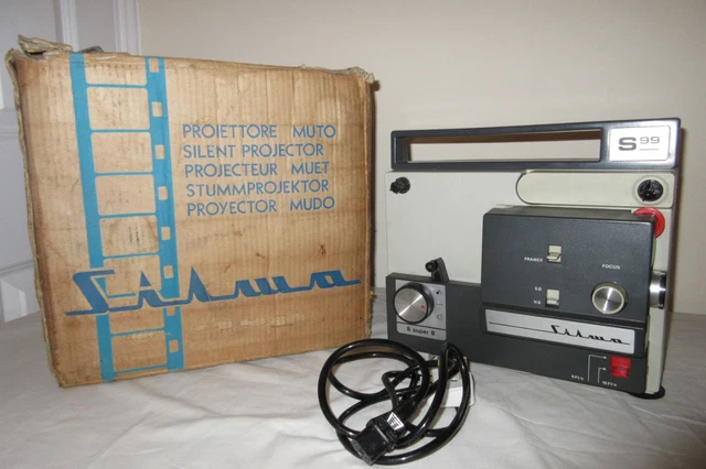 PROJECTEUR DE FILM CINÉMA VINTAGE SPECTRO 100 TYPE C 8 mm dans son ÉTUI