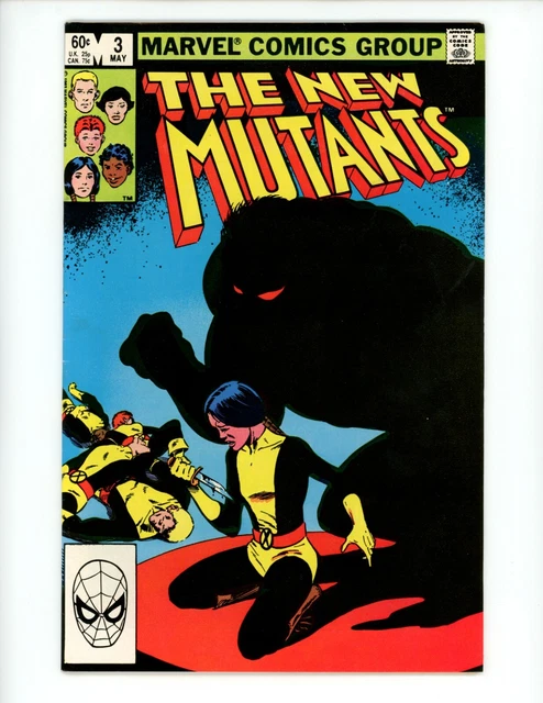 New Mutants #3 Comic Book 1983 VF- Direct Mike Gustovich Marvel