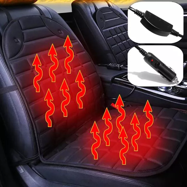 2 x Sitzheizung Auto Sitz+Rücken Auflage 12V
