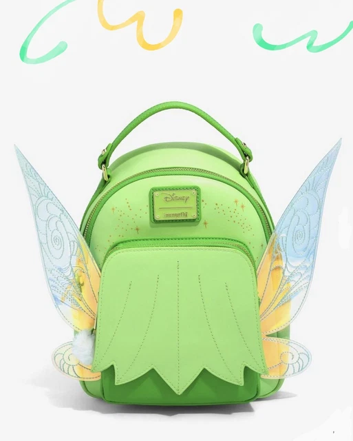 Loungefly Disney Peter Pan Tinker Bell Wings Figural Mini Backpack - NWT & Wrap