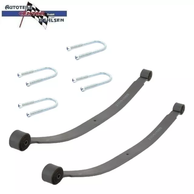 2x BLATTFEDER + 4x HALTER FEDERBRIDE HINTEN FÜR FORD TRANSIT 2006 - 2014